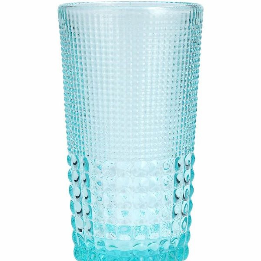 Novelty & Specialty Beverageware * | Fortessa Tableware Solutions Fortessa Malcolm 15 Oz. Pool Blue Beverage Glass 24/Case