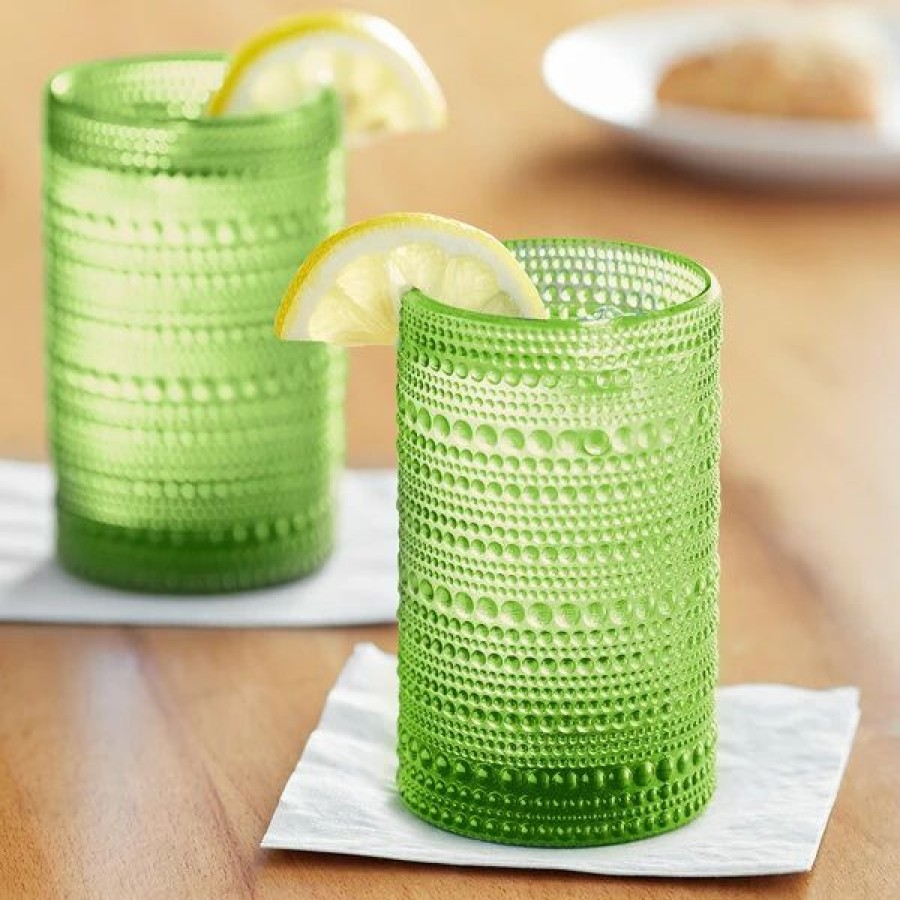 Novelty & Specialty Beverageware * | Fortessa Tableware Solutions Fortessa Jupiter 13 Oz. Fern Green Beverage Glass 24/Case