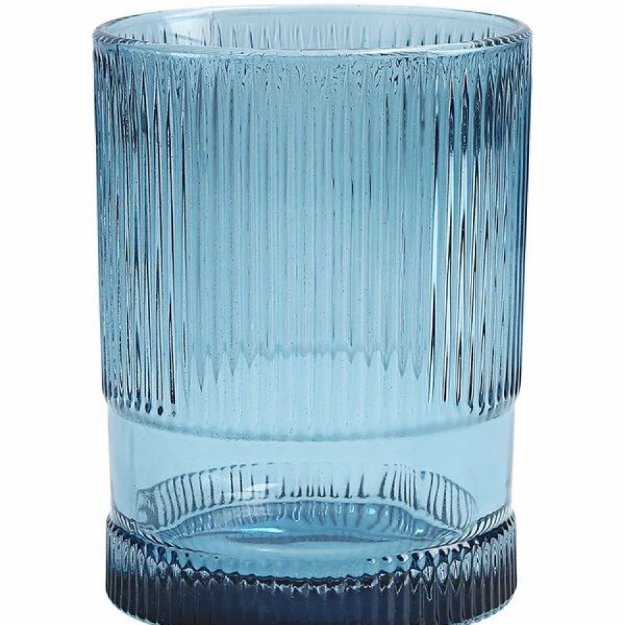 Novelty & Specialty Beverageware * | Fortessa Tableware Solutions Fortessa Noho 12.85 Oz. Blue Beverage Glass 4/Case