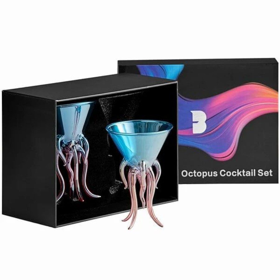 Glassware * | Flavour Blaster 4.2 Oz. Octopus Cocktail Glass 2/Pack