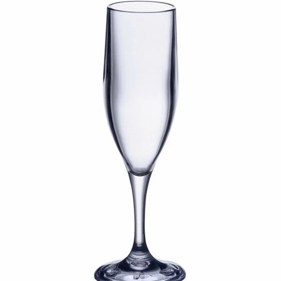 Reusable Plastic Beverageware * | Choice 5.5 Oz. San Plastic Champagne Flute 24/Case