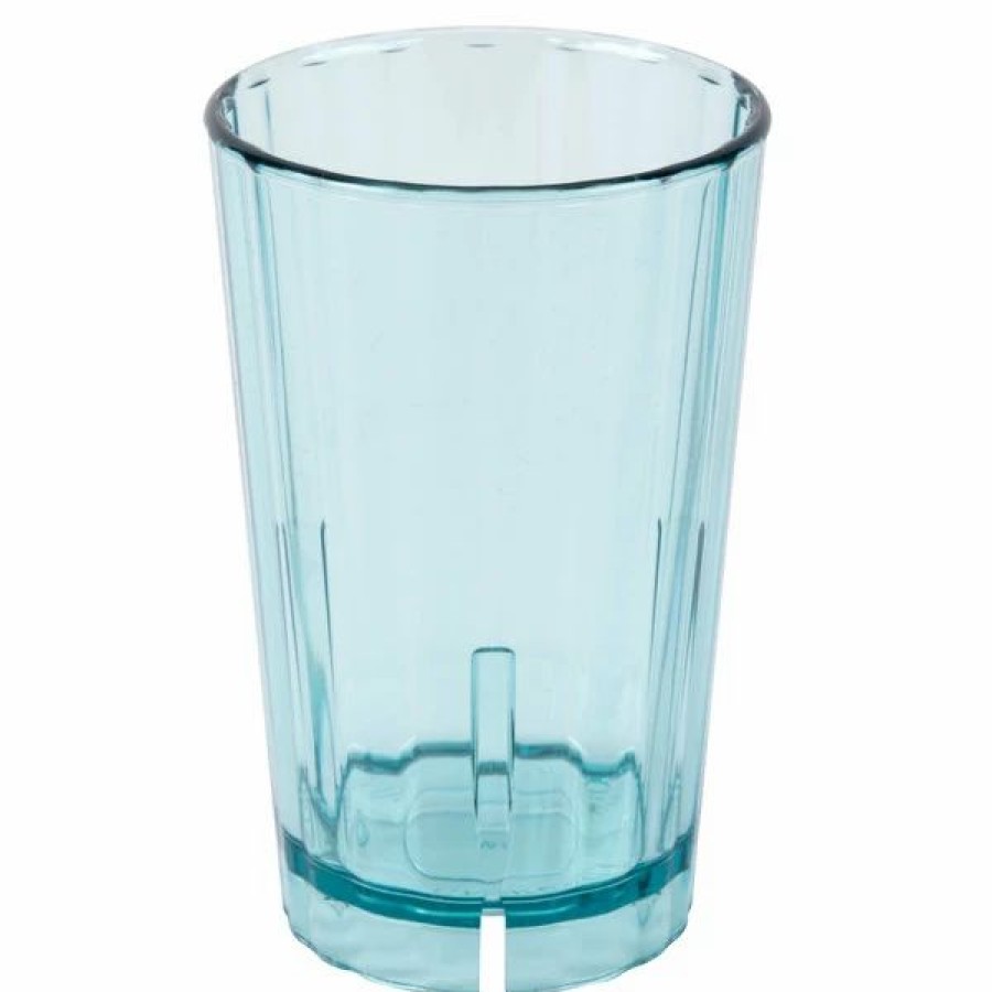 Reusable Plastic Beverageware * | Cambro Ht5Cw196 Camwear Huntington 5 Oz. Azure Blue Customizable Polycarbonate Tumbler 36/Case