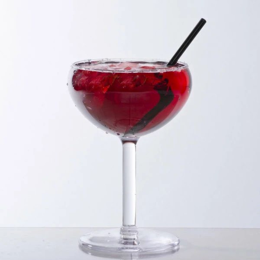 Reusable Plastic Beverageware * | Get Enterprises Get Sw-1403-1-San-Cl 12 Oz. Customizable San Plastic Coupe Glass