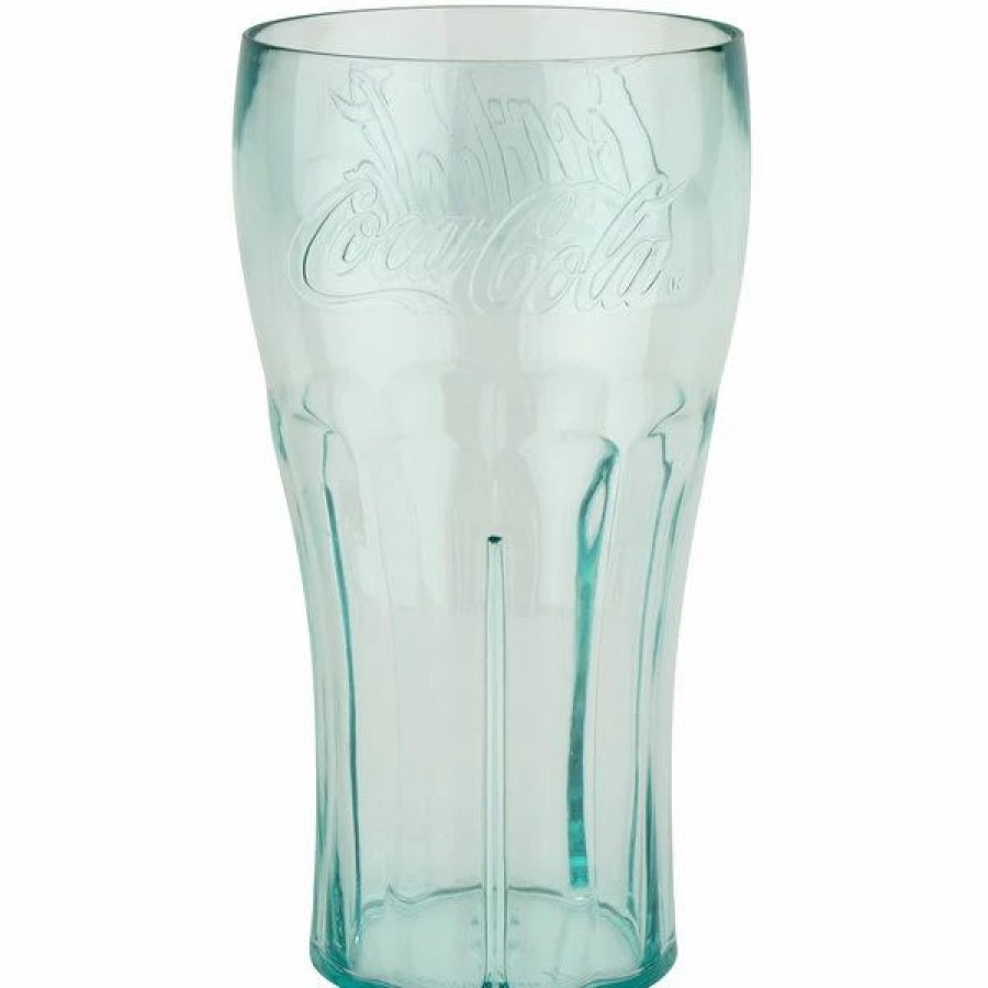 Reusable Plastic Beverageware * | Get Enterprises Get 1122-Jc Bell 22 Oz. Jade Coca-Cola San Plastic Soda Glass 72/Case