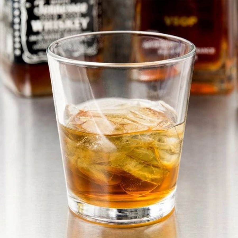 Glassware * | Libbey 15766 Restaurant Basics 9 Oz. Customizable Stackable Rocks / Old Fashioned Glass 24/Case