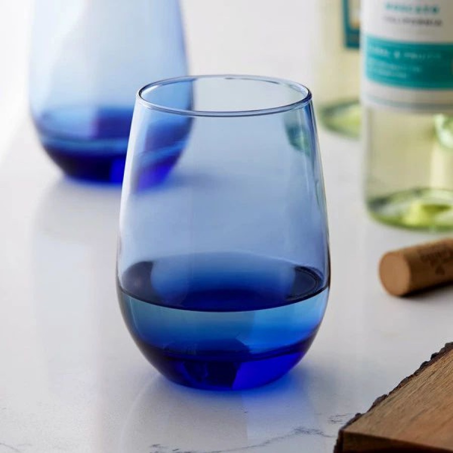 Glassware * | Libbey 231L 15.25 Oz. Tidal Blue Stemless White Wine Glass 12/Case