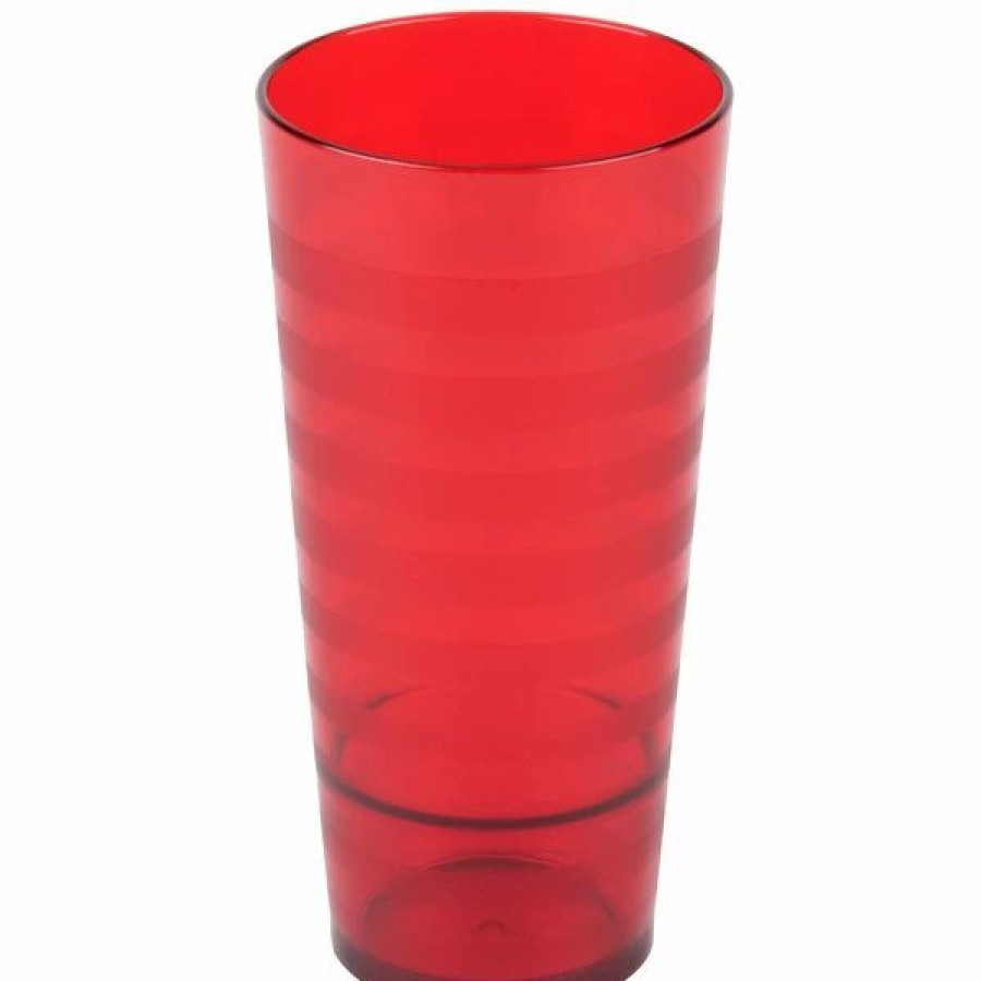 Reusable Plastic Beverageware * | Get Enterprises Get Sw-1520-R Orbis 20 Oz. Red Customizable San Plastic Tumbler 24/Case