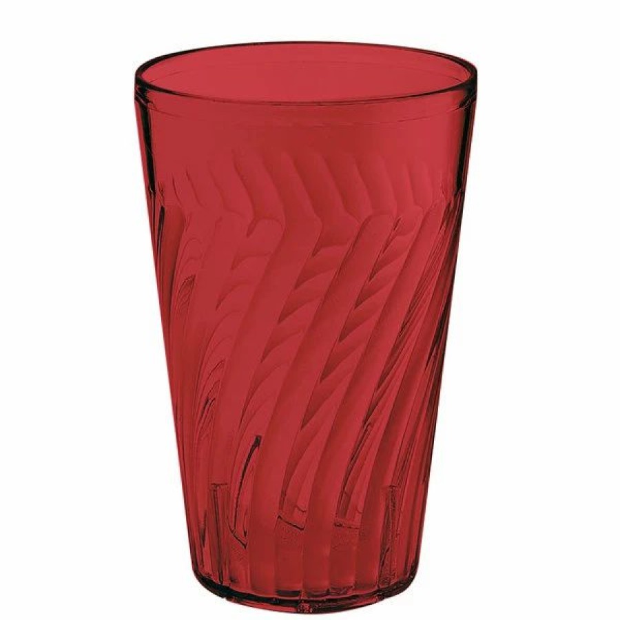 Reusable Plastic Beverageware * | Get Enterprises Get 2224-1-R Tahiti 24 Oz. Red Customizable San Plastic Tumbler 72/Case