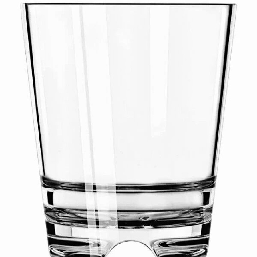 Reusable Plastic Beverageware * | Libbey Infinium Dx 12 Oz. Tritan Plastic Stackable Rocks / Double Old Fashioned Glass 12/Case