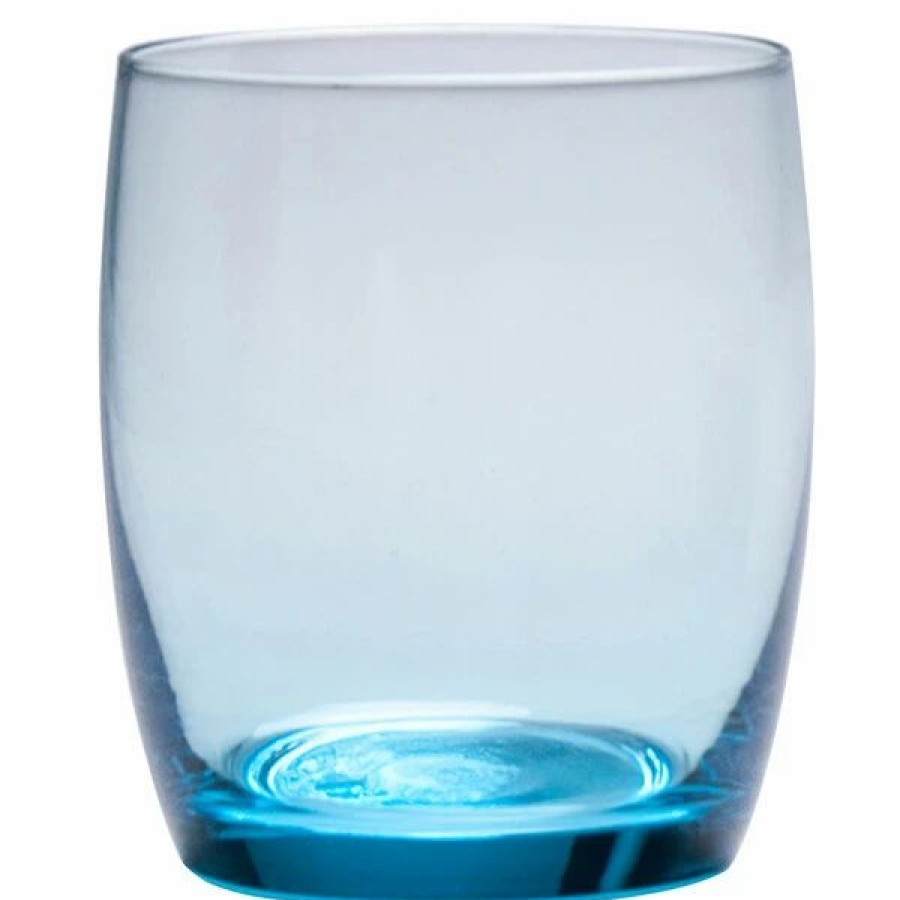 Novelty & Specialty Beverageware * | Fortessa Tableware Solutions Fortessa Gala 15 Oz. Aquamarine Short Beverage Glass 12/Case