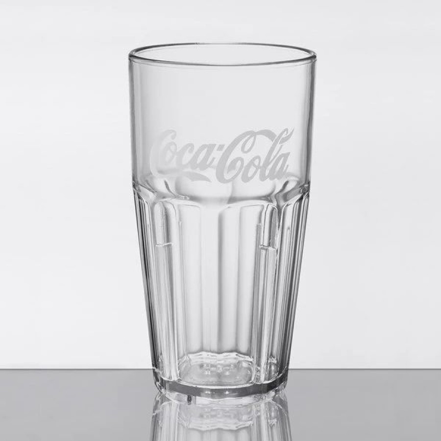 Reusable Plastic Beverageware * | Get Enterprises Get 9916-Cc Bahama 16 Oz. Clear Coca-Cola San Plastic Tumbler 72/Case