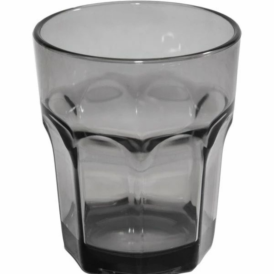 Reusable Plastic Beverageware * | Carlisle 581218 Louis 12 Oz. Smoke San Plastic Tumbler 24/Case