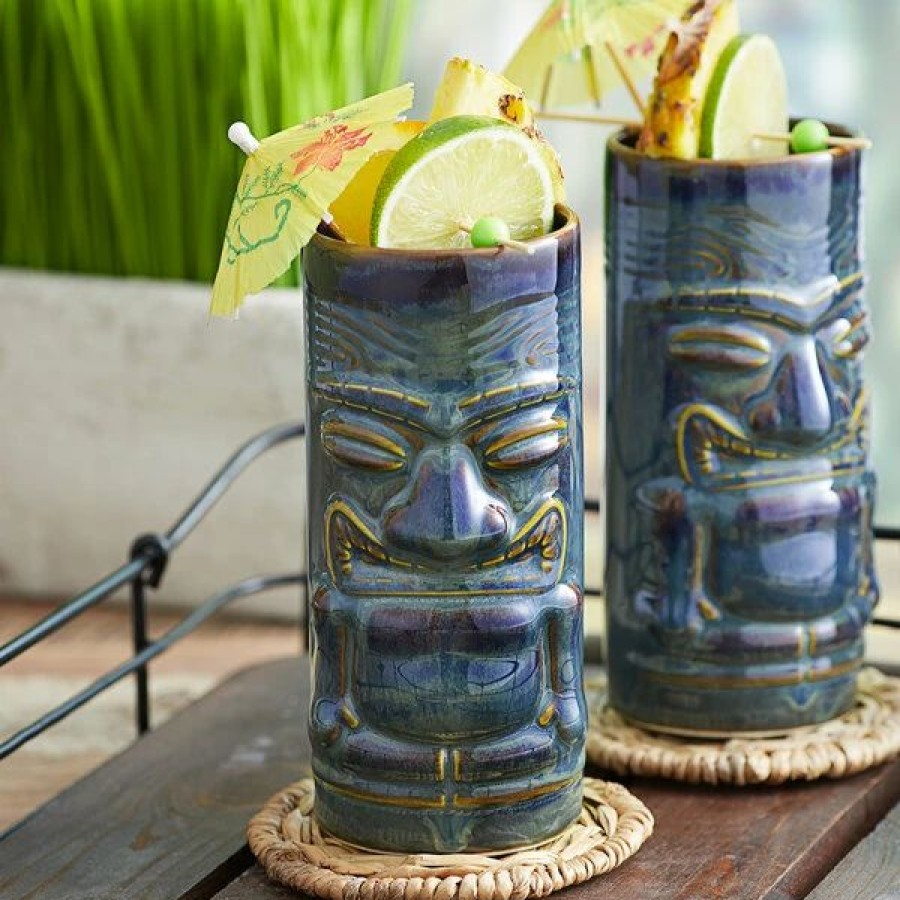 Glassware * | Tuxton Gz4-160 Pine 16 Oz. Ceramic Tiki Mug 12/Pack