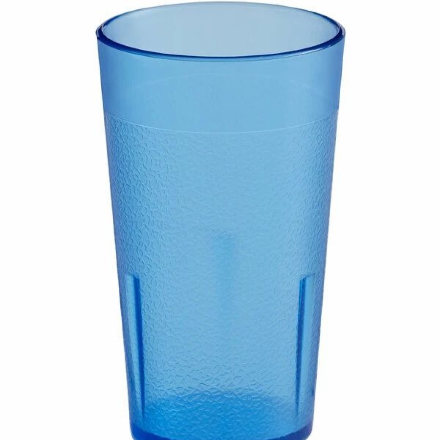 Reusable Plastic Beverageware * | Choice 5 Oz. Blue San Plastic Pebbled Tumbler 12/Pack