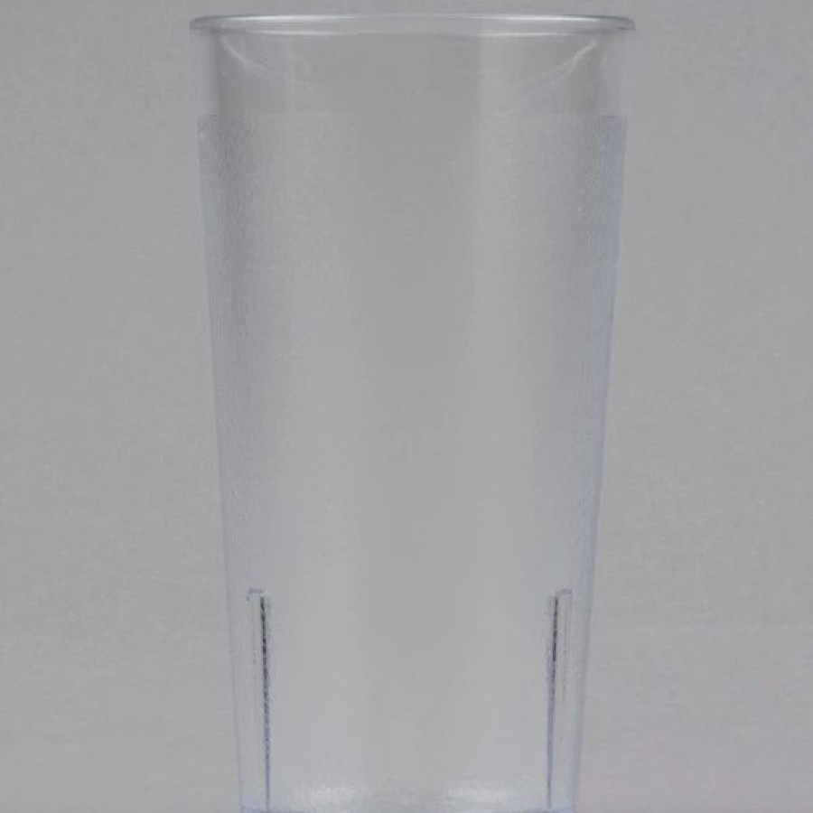 Reusable Plastic Beverageware * | Cambro 1200P152 Colorware 12.6 Oz. Clear Customizable San Plastic Tumbler 6/Pack