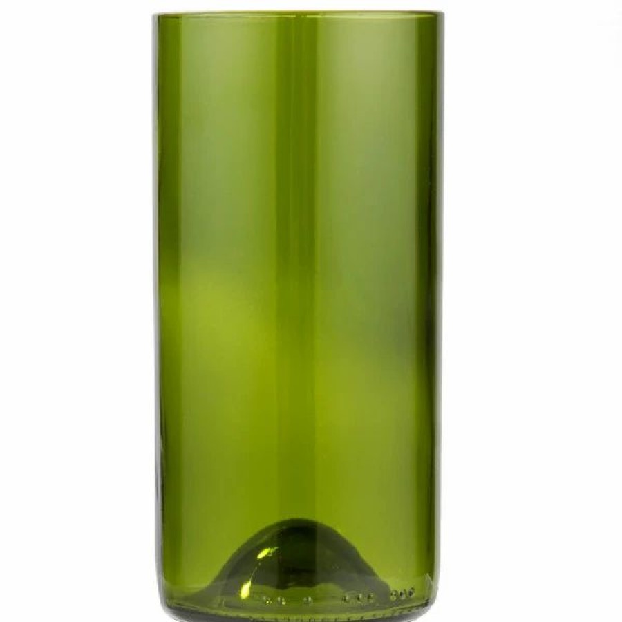 Novelty & Specialty Beverageware * | Libbey 97284 16 Oz. Customizable Green Repurposed Wine Bottle Tumbler 12/Case