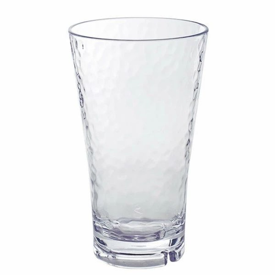 Reusable Plastic Beverageware * | Front Of The House Ahb007Clt23 Drinkwise 16 Oz. Hammered Tritan Plastic Highball Glass 12/Pack