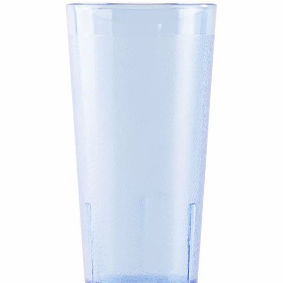 Reusable Plastic Beverageware * | Cambro 1600P401 Colorware 16.4 Oz. Slate Blue Customizable San Plastic Tumbler 6/Pack