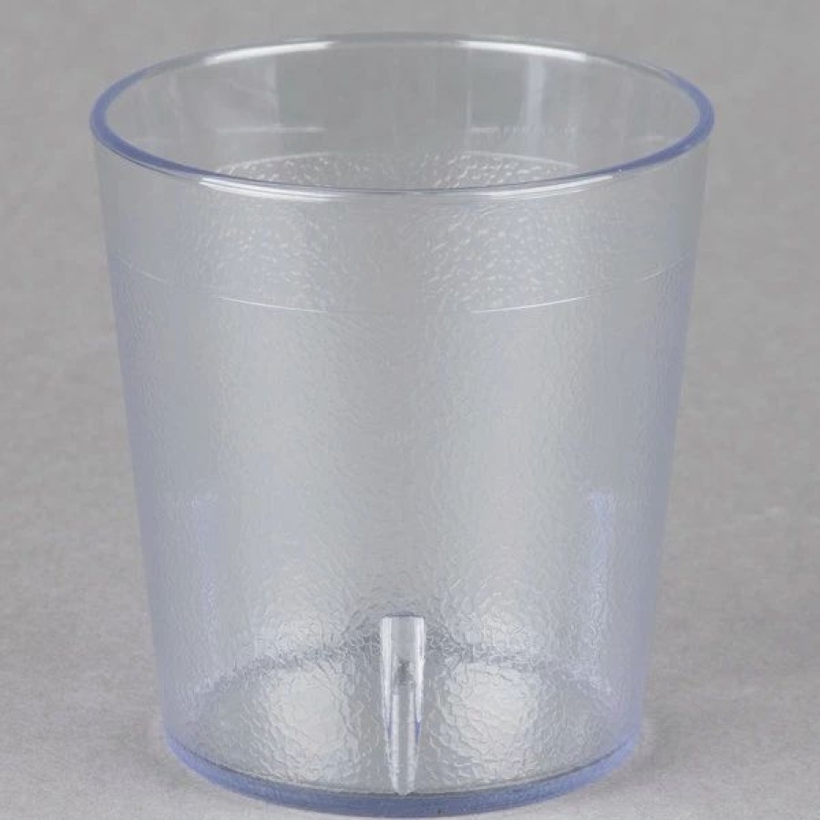 Reusable Plastic Beverageware * | Cambro 900P152 Colorware 9.7 Oz. Clear Customizable San Plastic Tumbler 72/Case