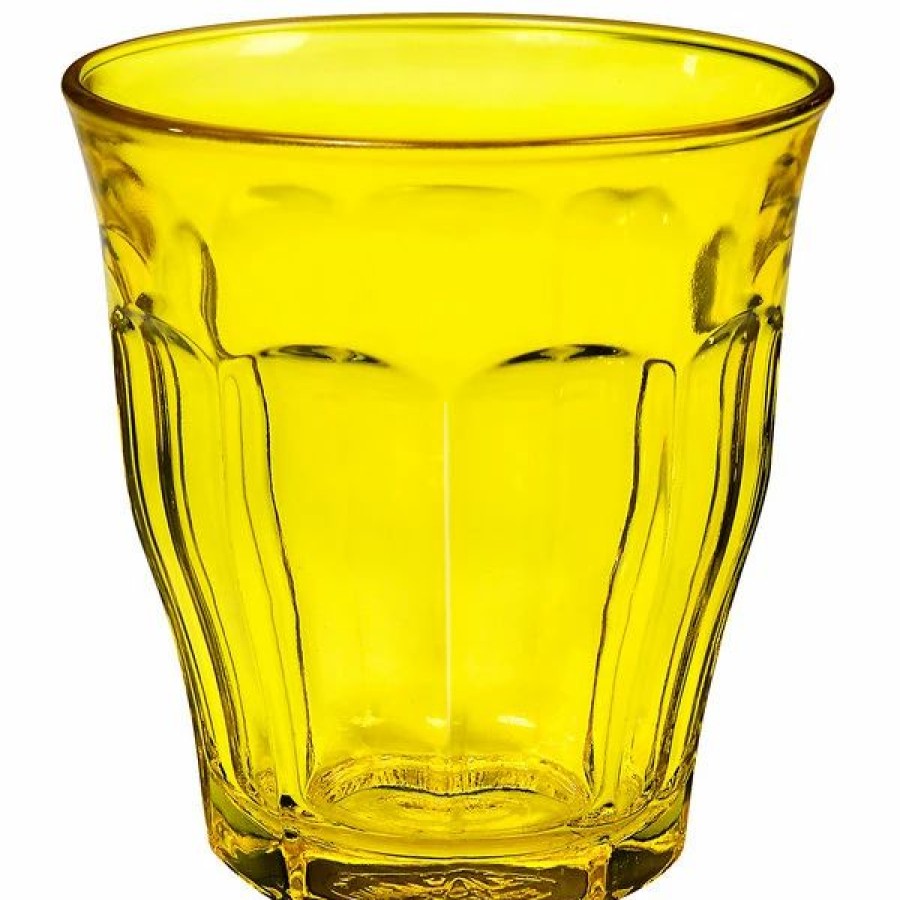 Novelty & Specialty Beverageware * | Duralex 1027Sr06Sa Picardie 8.75 Oz. Yellow Stackable Glass Tumbler 48/Case