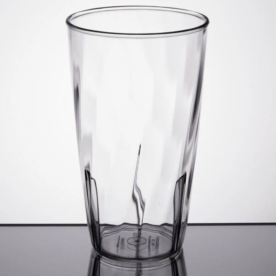 Reusable Plastic Beverageware * | Carlisle 4366807 Swirl 16 Oz. Clear Polycarbonate Tumbler 6/Pack