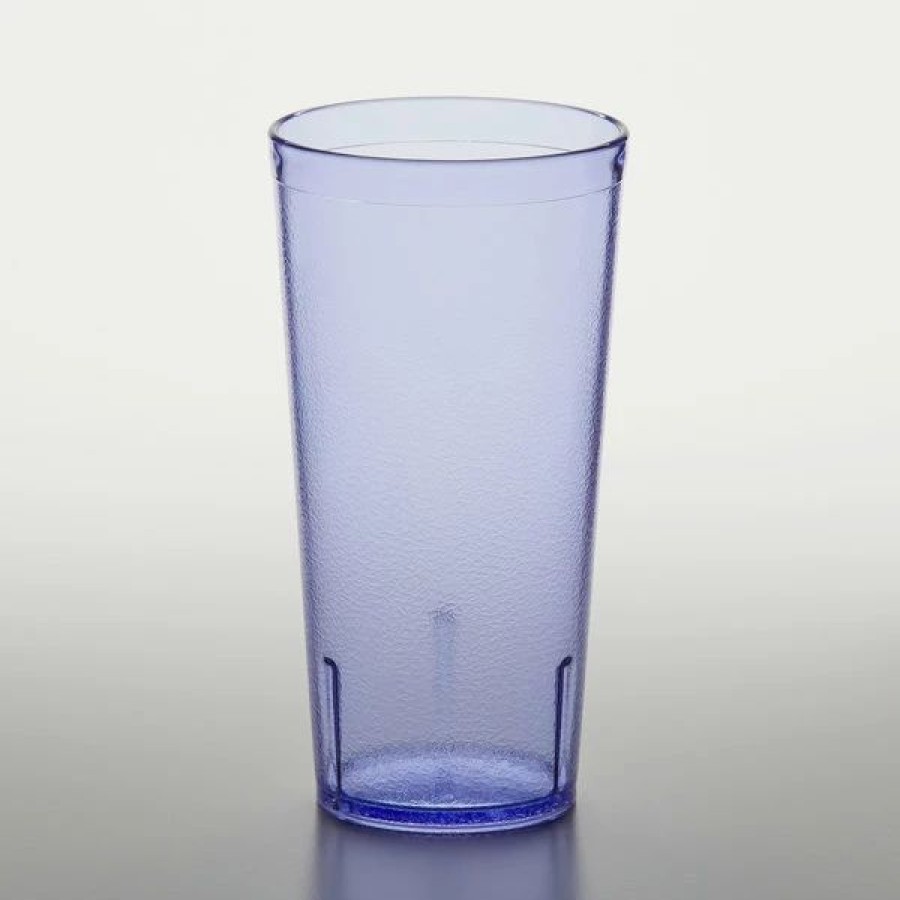 Reusable Plastic Beverageware * | Get Enterprises Get 6620-1-Bl 20 Oz. Blue Customizable San Plastic Pebbled Tumbler 72/Case