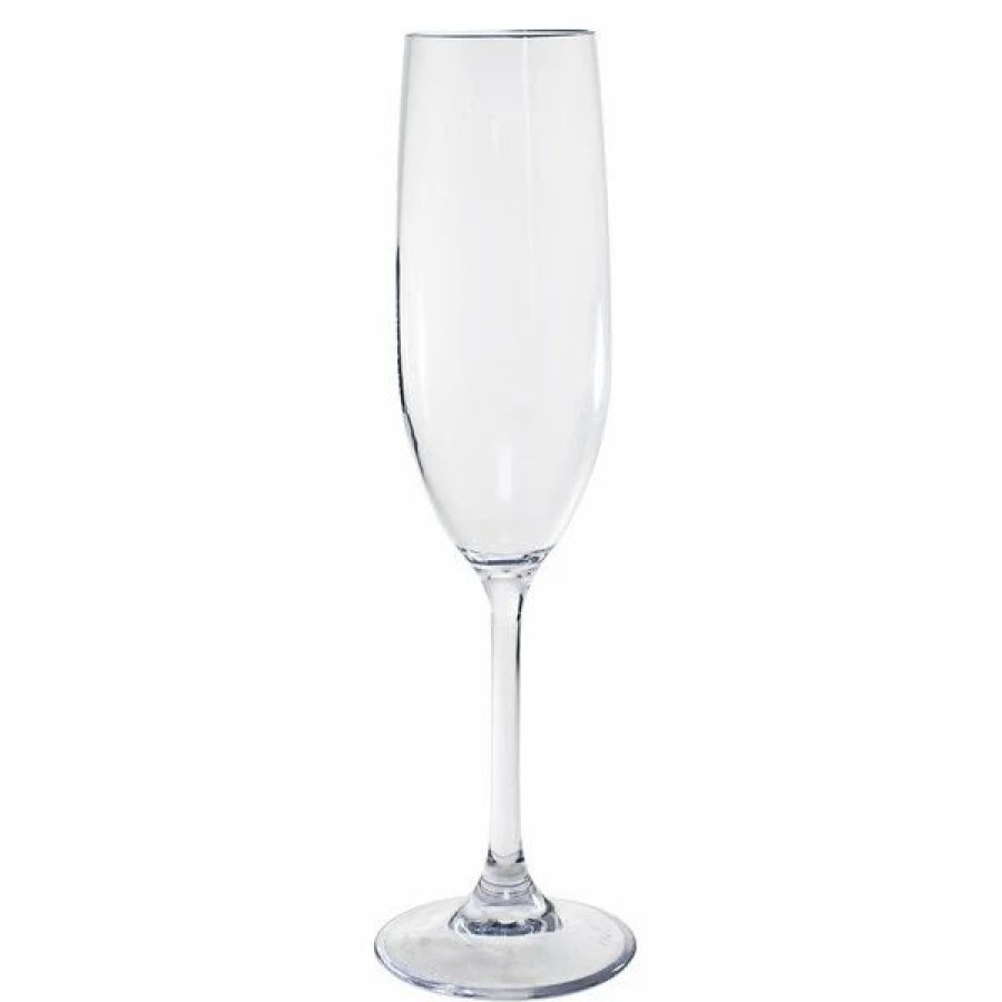 Reusable Plastic Beverageware * | Front Of The House Ach002Clt23 Drinkwise 9 Oz. Tritan Plastic Champagne Flute 12/Pack