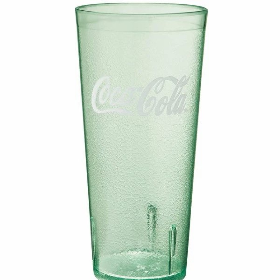 Reusable Plastic Beverageware * | Get Enterprises Get 6624-Jc 24 Oz. Jade Coca-Cola San Plastic Pebbled Tumbler 72/Case