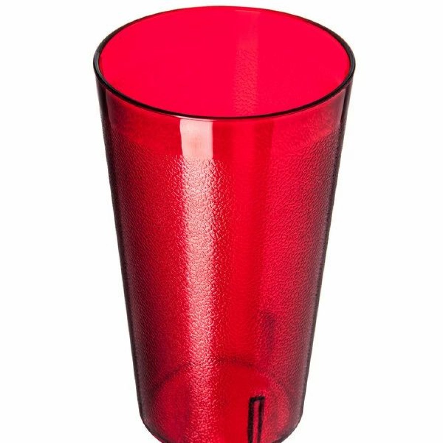 Reusable Plastic Beverageware * | Carlisle 523210 Stackable 32 Oz. Ruby San Plastic Tall Tumbler 3/Pack