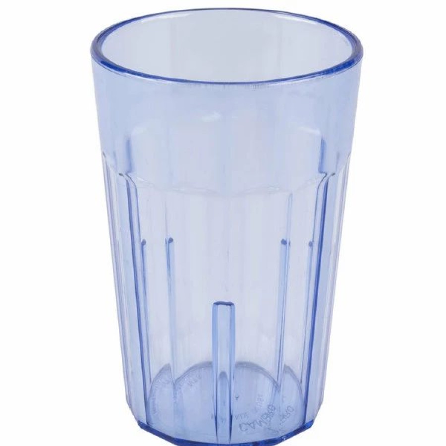 Reusable Plastic Beverageware * | Cambro Nt5401 Newport 6.4 Oz. Slate Blue Customizable San Plastic Tumbler 36/Case