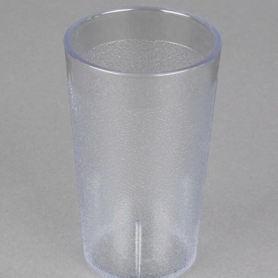 Reusable Plastic Beverageware * | Carlisle 550607 Stackable 9.5 Oz. Clear San Plastic Tumbler 6/Pack