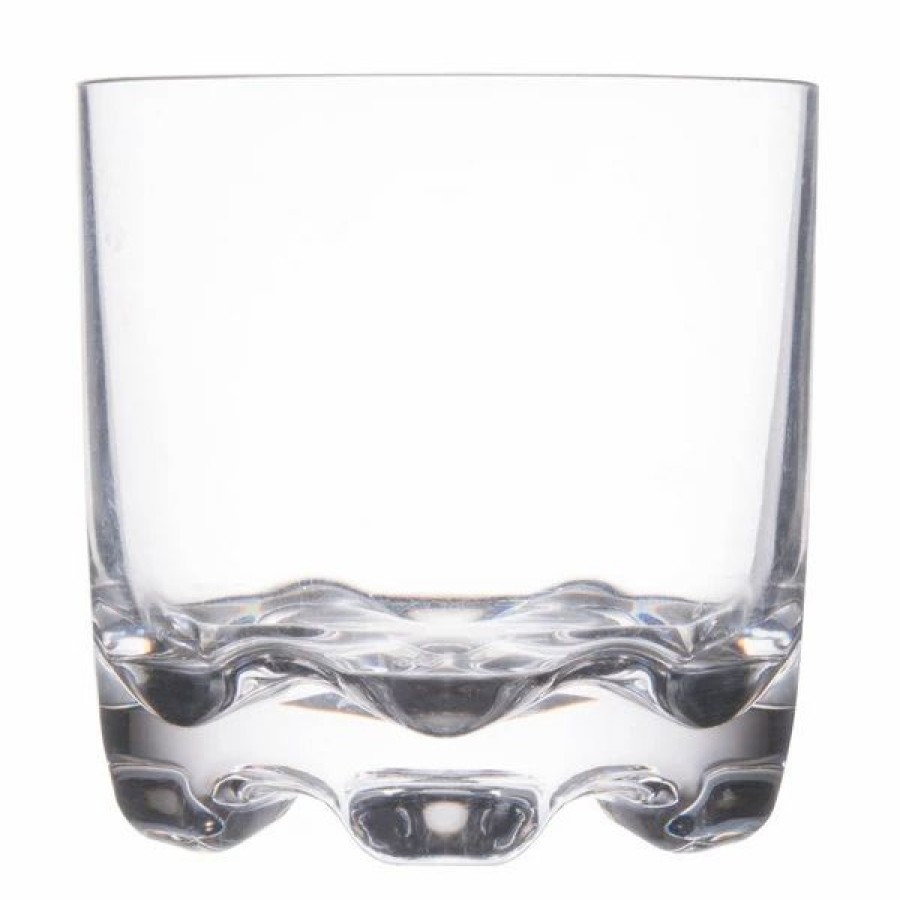 Reusable Plastic Beverageware * | Thunder Group Plthrg008C 8.5 Oz. Plastic Heavy Base Classic Rocks / Old Fashioned Glass