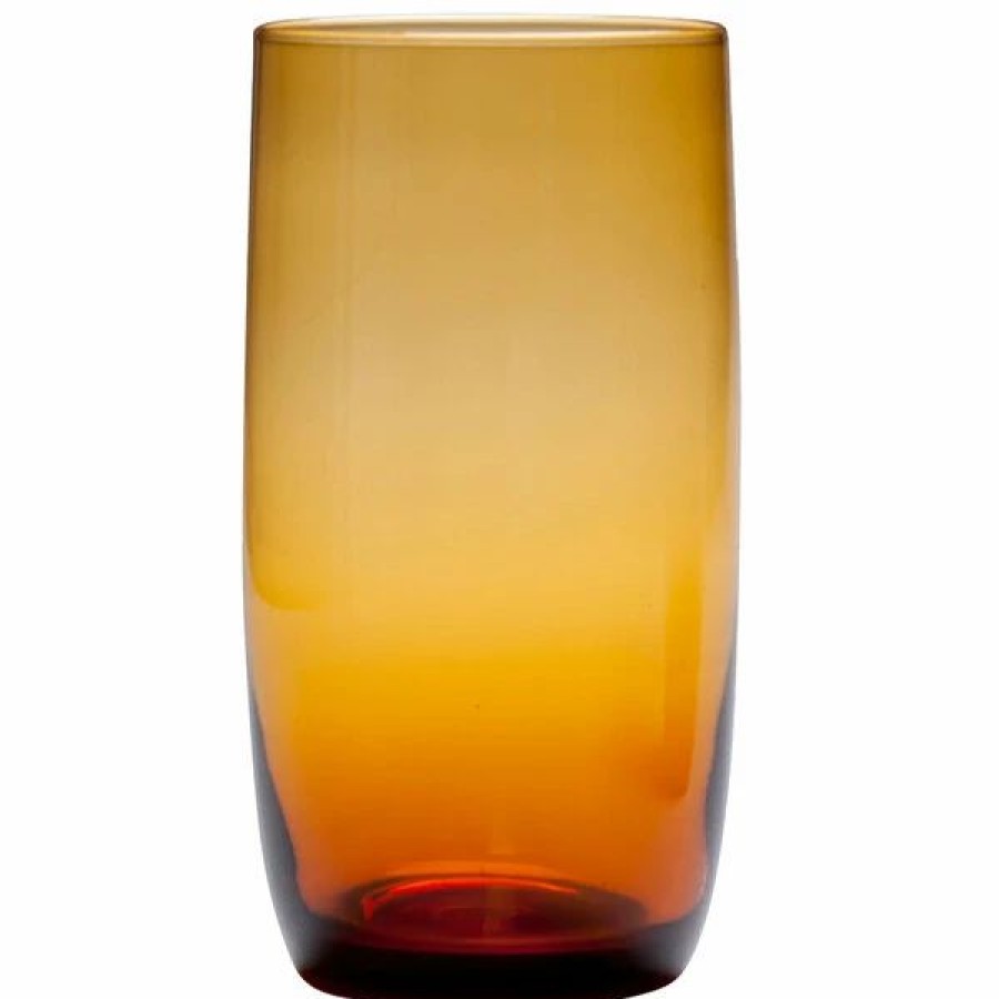 Novelty & Specialty Beverageware * | Fortessa Tableware Solutions Fortessa Gala 19 Oz. Amber Beverage Glass 12/Case