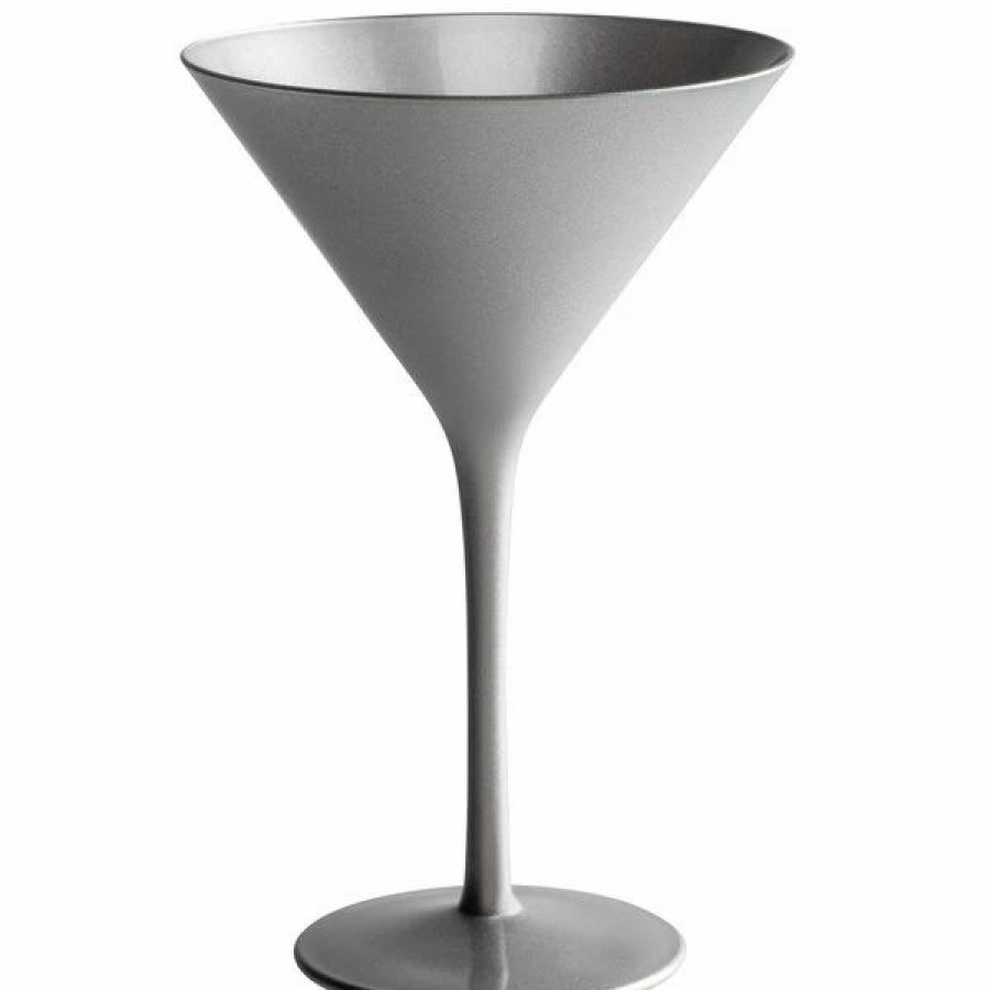 Novelty & Specialty Beverageware * | Stolzle 1400025T/2584 Glisten 8.5 Oz. Silver Martini Glass 6/Case