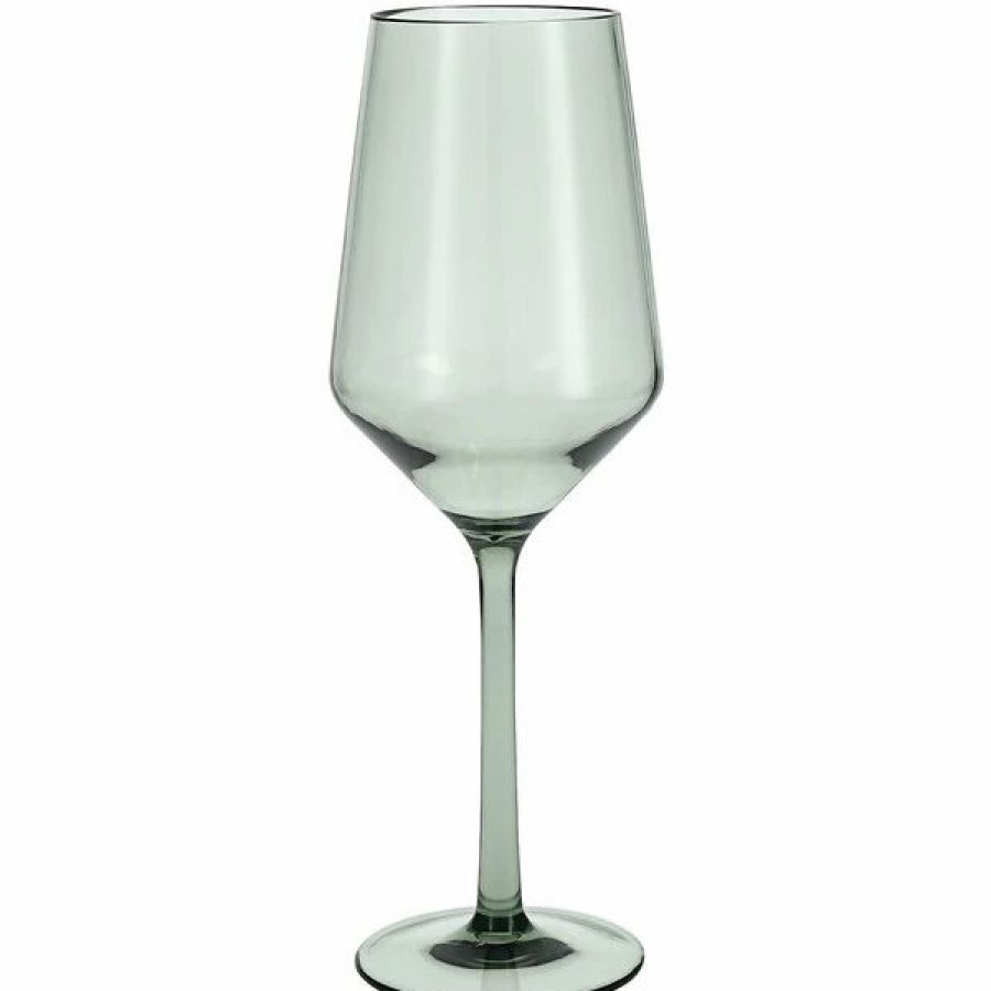 Reusable Plastic Beverageware * | Fortessa Tableware Solutions Fortessa Sole 13 Oz. Sage Tritan Plastic White Wine Glass 12/Case