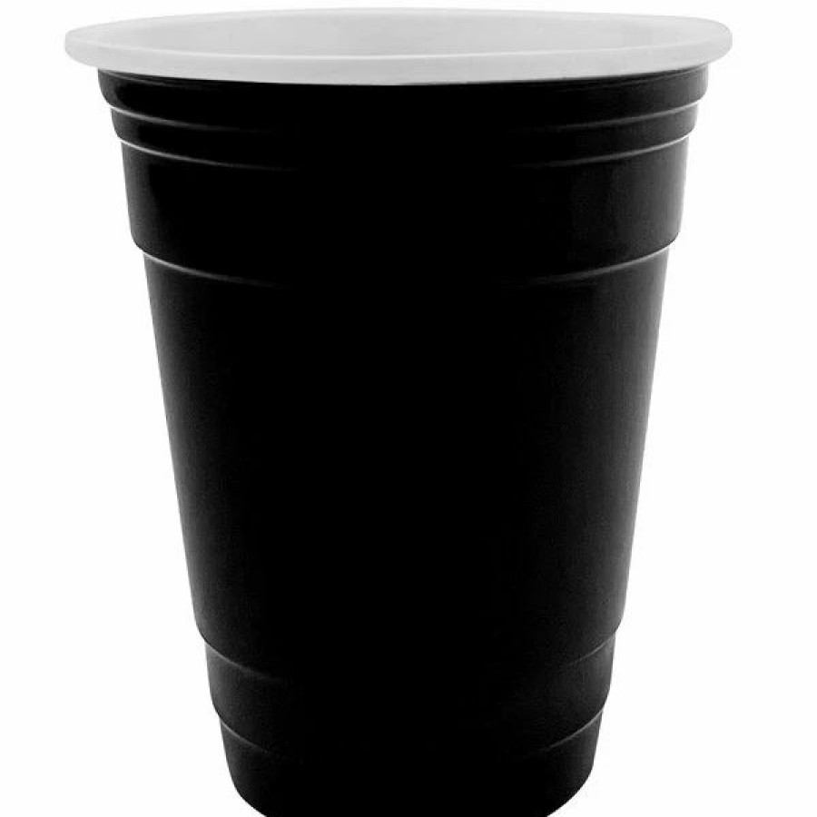 Reusable Plastic Beverageware * | Get Enterprises Get To-Go 16 Oz. Black Plastic Reusable Tumbler 24/Case