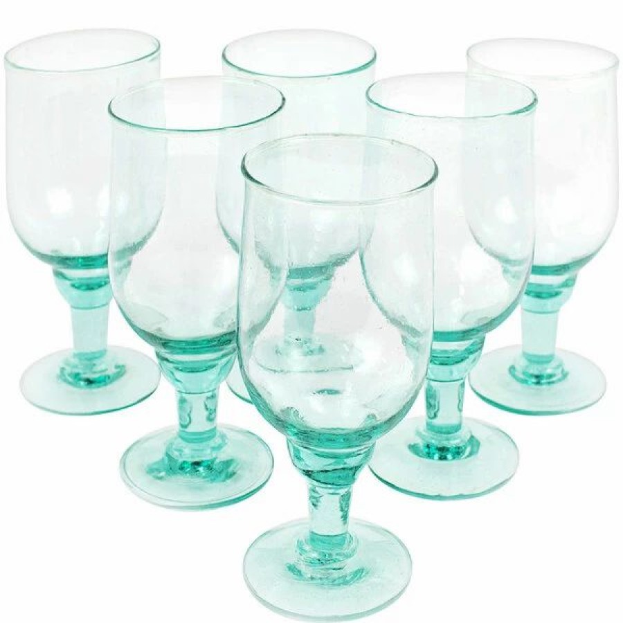 Glassware * | Kalalou 18 Oz. Recycled Glass Goblet 6/Case