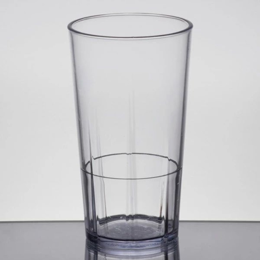 Reusable Plastic Beverageware * | Cambro Ldt12152 Lido 12 Oz. Clear San Plastic Tumbler 36/Case