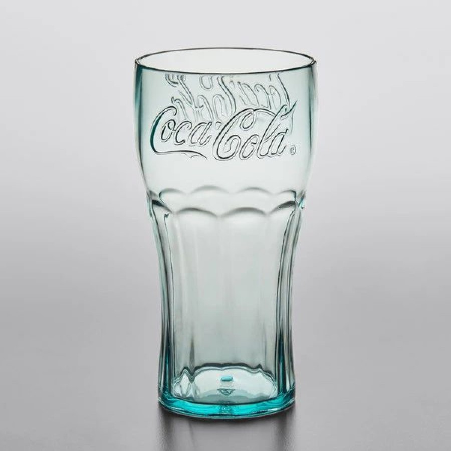 Reusable Plastic Beverageware * | Get Enterprises Get 1116-Jc Bell 16 Oz. Jade Coca-Cola San Plastic Soda Glass 72/Case