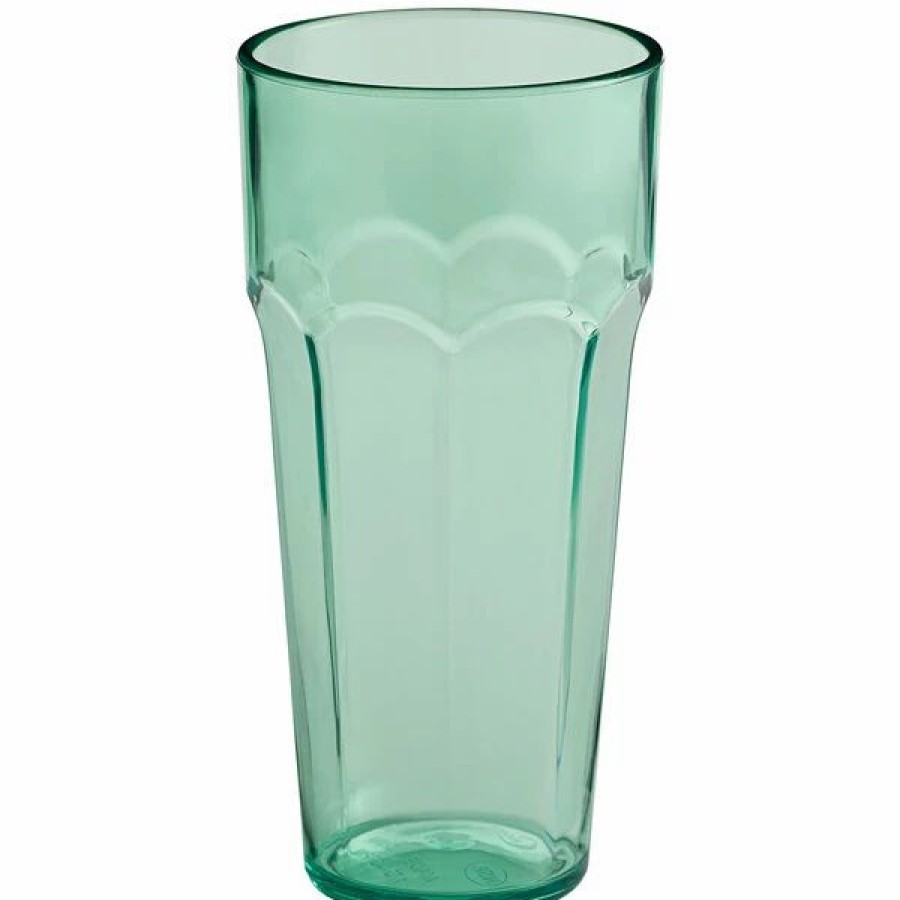 Reusable Plastic Beverageware * | Choice 14 Oz. Green San Plastic Paneled Tumbler 12/Pack