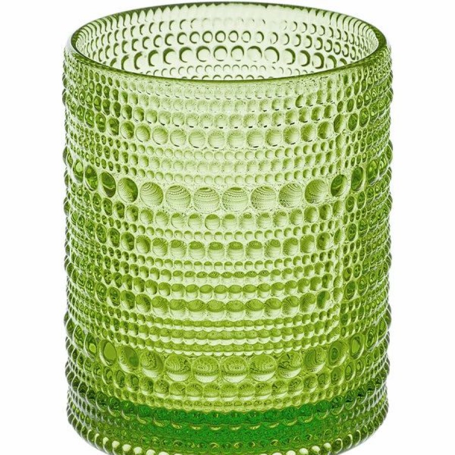 Novelty & Specialty Beverageware * | Fortessa Tableware Solutions Fortessa Jupiter 10 Oz. Fern Green Rocks / Double Old Fashioned Glass 24/Case