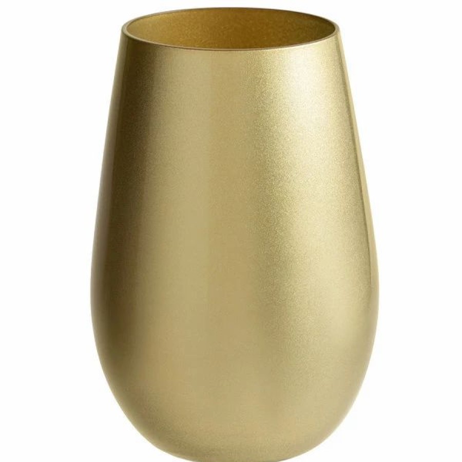 Glassware * | Stolzle 3520012T/2583 Glisten 16.5 Oz. Gold Stemless Wine Glass / Tumbler 6/Case