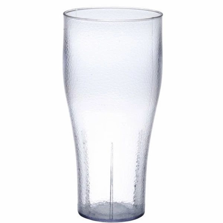 Reusable Plastic Beverageware * | Get Enterprises Get 7724-1-Cl Bell 24 Oz. Clear Customizable San Plastic Pebbled Soda Glass 72/Case