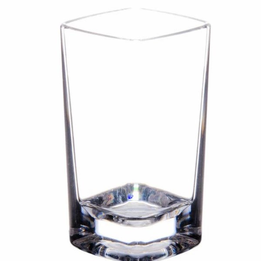 Reusable Plastic Beverageware * | Thunder Group Plthsg130Sc 3 Oz. Plastic Square Shooter / Dessert Shot Glass