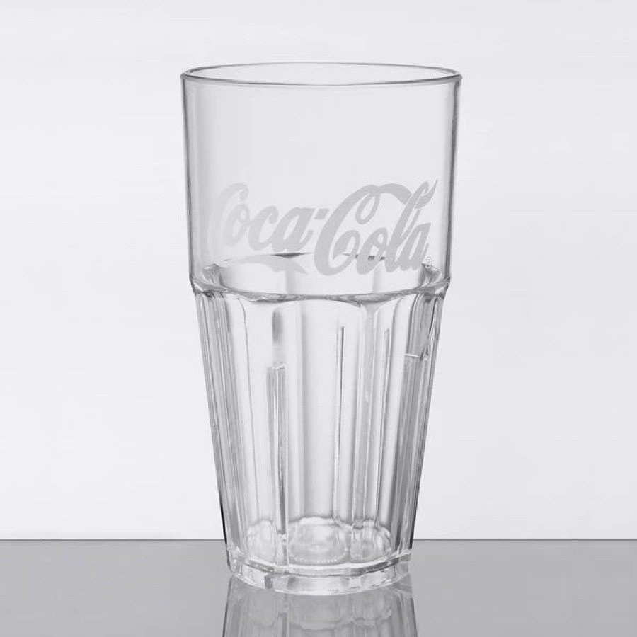 Reusable Plastic Beverageware * | Get Enterprises Get 9932-Cc Bahama 32 Oz. Clear Coca-Cola San Plastic Tumbler 72/Case