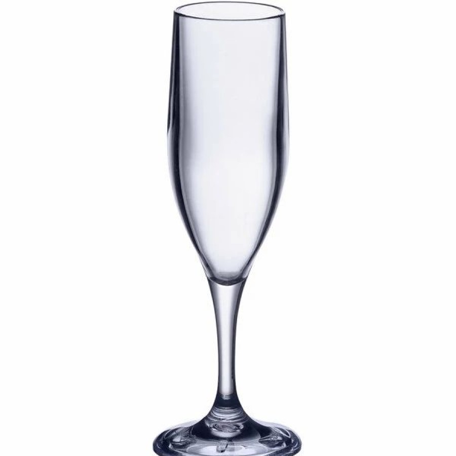 Reusable Plastic Beverageware * | Choice 5.5 Oz. San Plastic Champagne Flute