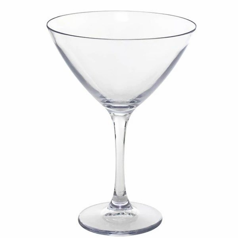 Reusable Plastic Beverageware * | Front Of The House Ama008Clt23 Drinkwise 7 Oz. Tritan Plastic Martini Glass 12/Pack