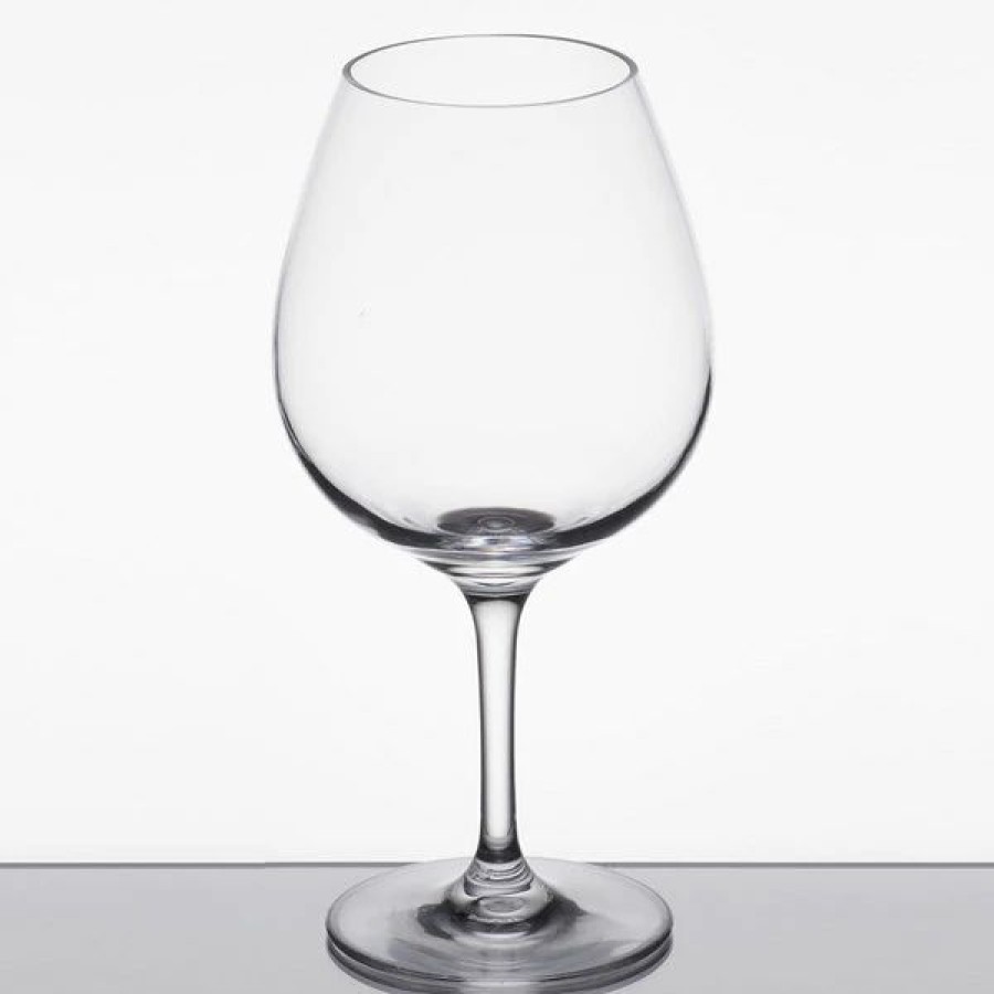 Reusable Plastic Beverageware * | Carlisle 564107 Alibi 22 Oz. Plastic Balloon Wine Glass 6/Pack