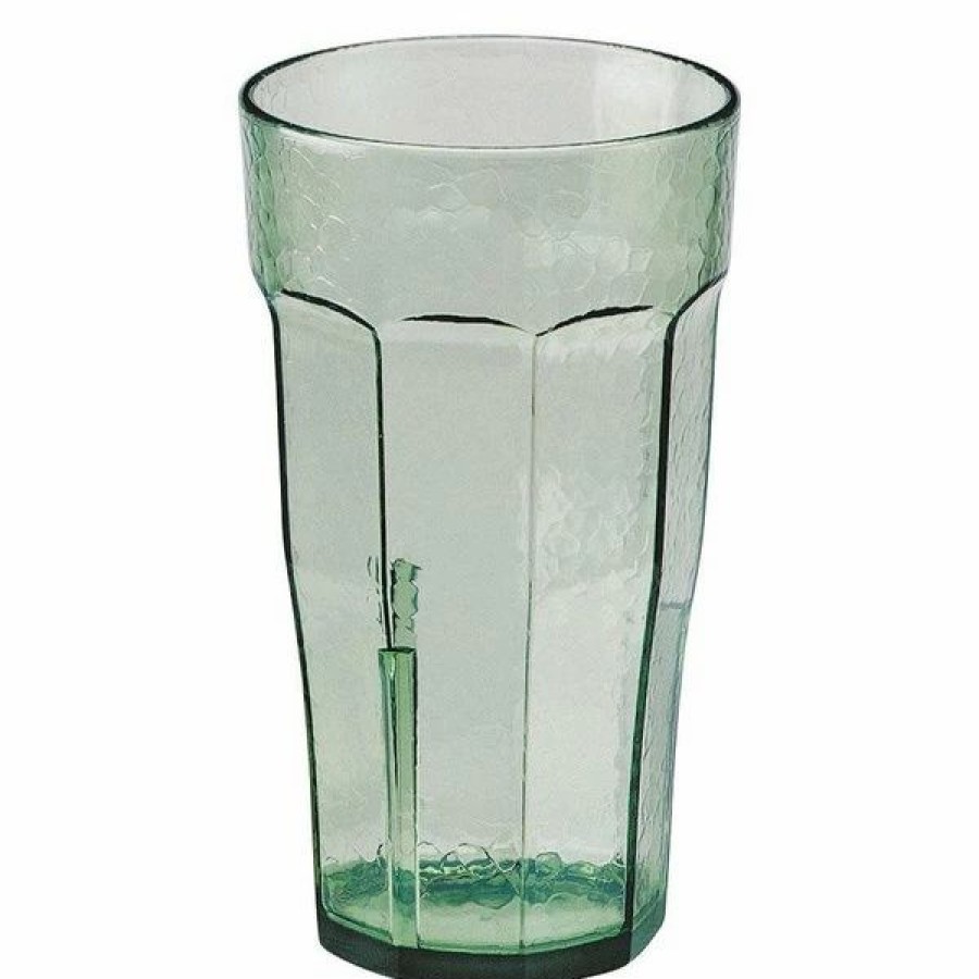 Reusable Plastic Beverageware * | Cambro Lt12427 Laguna 12 Oz. Spanish Green Customizable San Plastic Tumbler 36/Case